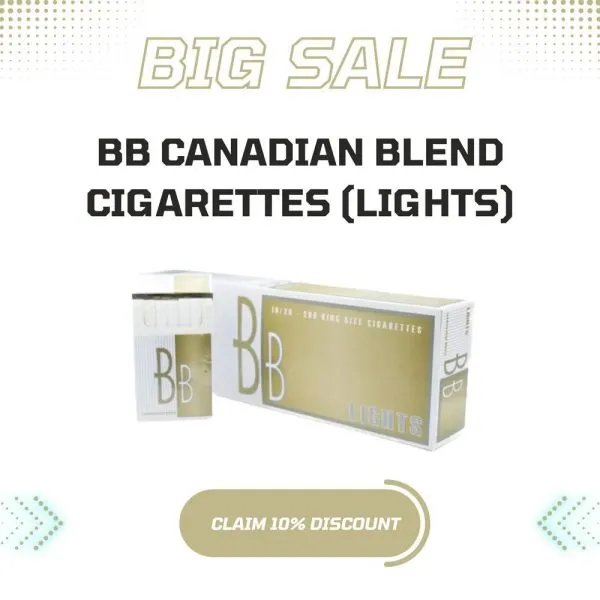 Buy BB Lights Canadian Blend Cigarettes in just 27