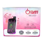 PUFF NEST 25000 PUFFS Dragon Fruit Lychee Disposable Vape - 18 mL, 2% Nicotine - Image 4