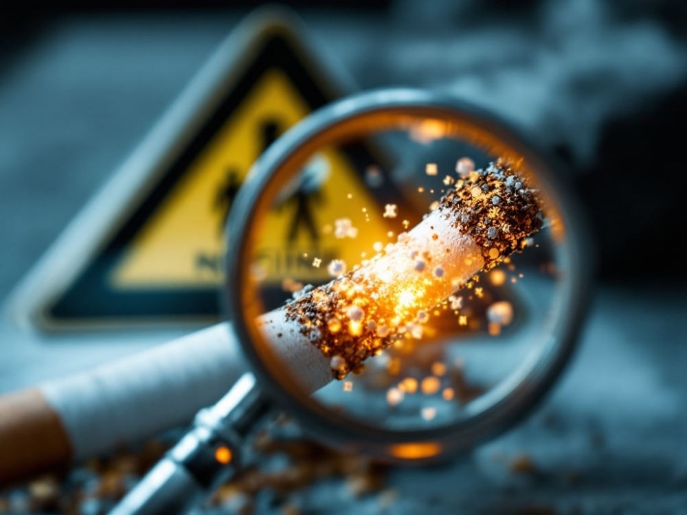 Surprising Amount of Nicotine in Cigarette