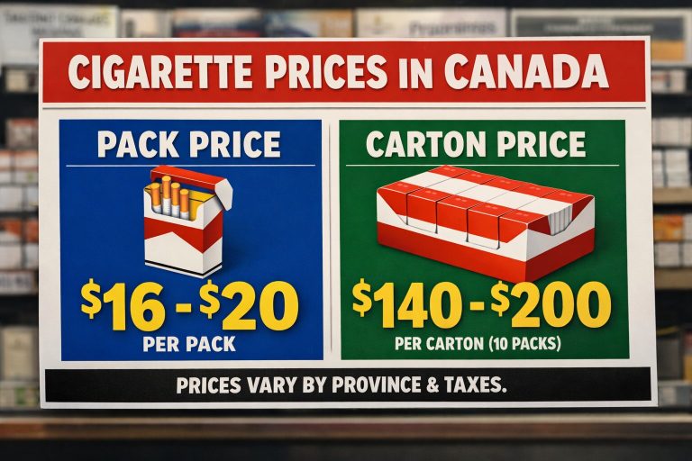 Cigarette in Canada Price: Pack & Carton Guide | 1Smokes